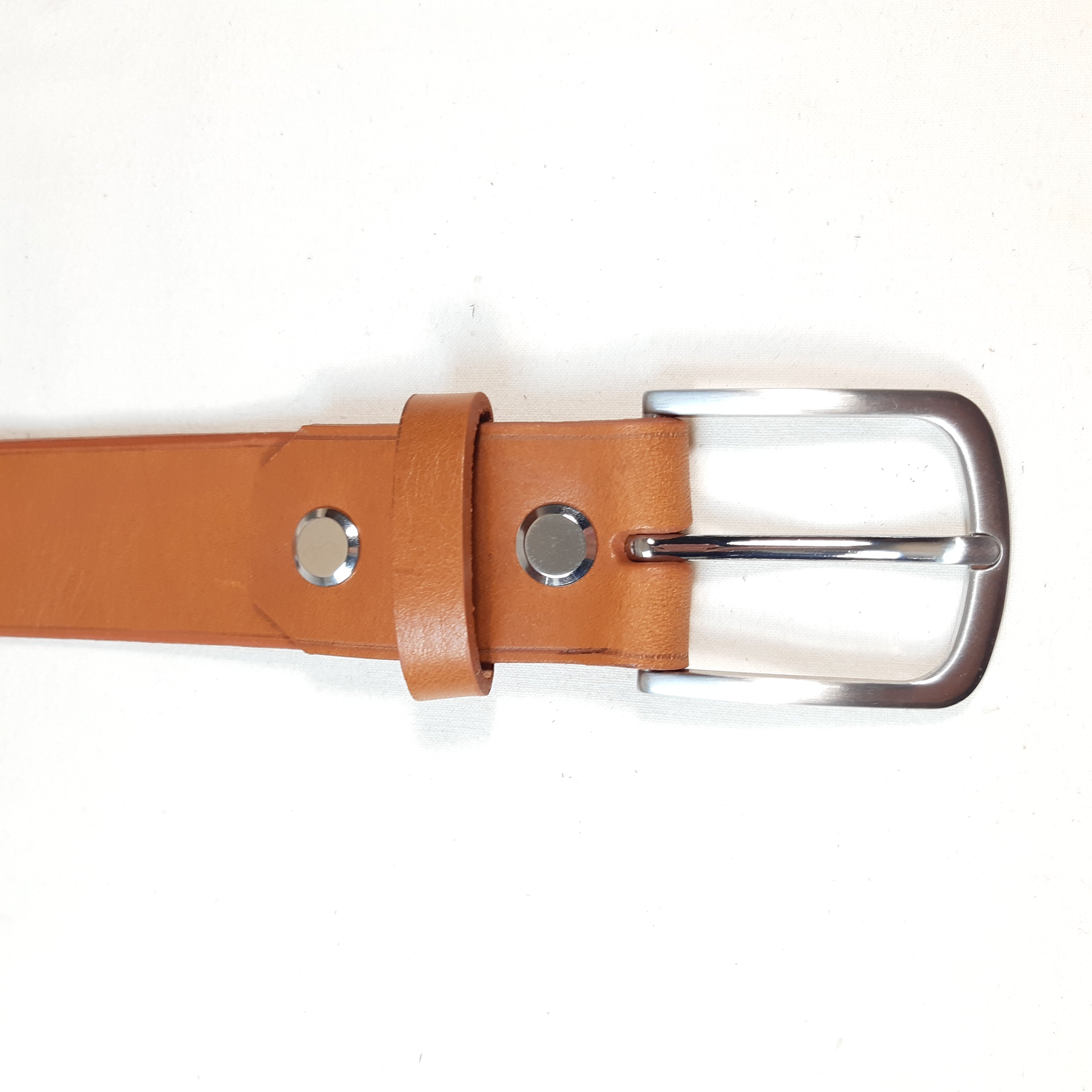 Ceinture cuir coloris havane