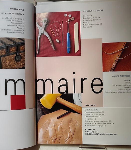 Livre "Le cuir" techniques pour cr&eacute;er des objets en cuir