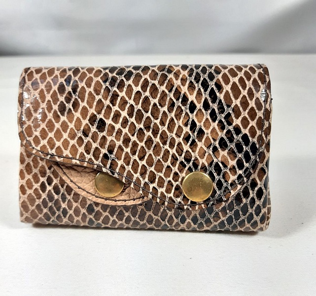 Porte monnaie cuir de ch&egrave;vre