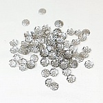 Lot de 90 coupelles diam&egrave;tre 10mm coloris argent