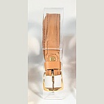Ceinture pour Elle en cuir coloris havane